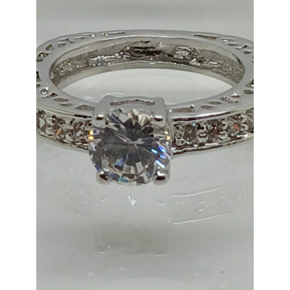 2 CT Unique Vintage Gold Plated Round Brilliant Sim Diamond CZ Engagement Ring 8 - Picture 7 of 11